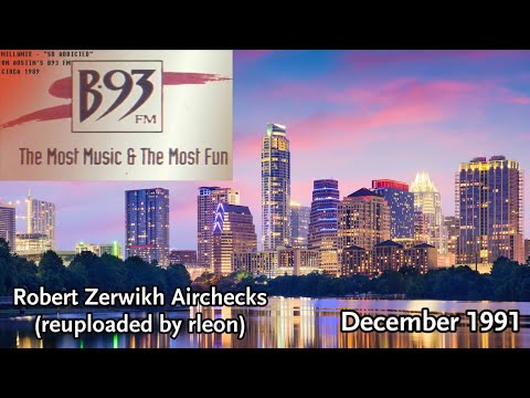 KBTS 93.3 (B93-FM - The Most Music & The Most Fun) Killeen-Austin, TX - December 3rd, 1991