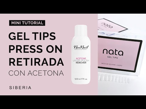 💅 GEL TIPS NAILS – técnica de RETIRADA con acetona – uñas de gel