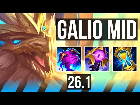 GALIO vs ORIANNA (MID) | Good KDA: 12/2/15 | KR Master | 26.1