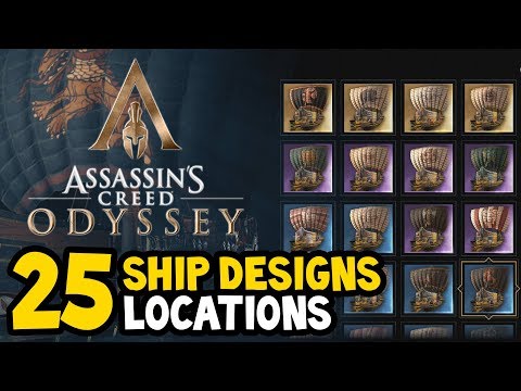Assassin's Creed Odyssey - ALL SHIP DESIGNS / SKINS Locations Guide