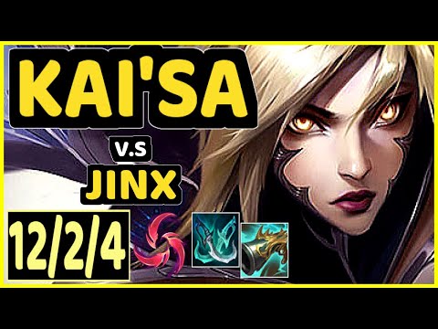 KAI'SA vs JINX - 12/2/4 KDA BOTTOM ADC CHALLENGER GAMEPLAY - EUW