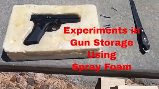 Spray Foam Shadow Storage Experiments