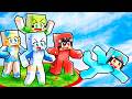 My Twin Sister Meets MY CRAZY FAN GIRLS On ONE REALISTIC CHUNK In Minecraft