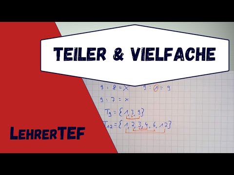 Divisors and multiples - set of divisors and multiples - explained simply and briefly