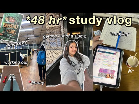 *48 HR* STUDY VLOG📚: am i giving NEET PG? getting out of a slump, reading room, studying👩🏻‍🎓