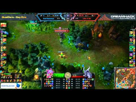 DreamHack Bucharest 2013 LoL Qualifiers - Upper bracket - Red Bananas vs Like a Sir - game #1