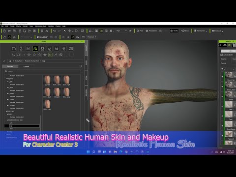 Realistic Human Skin and Makeup for Character Creator 3: The wow Character factors