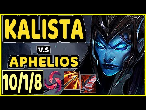 WAYNE (KALISTA) vs APHELIOS - 10/1/8 KDA BOTTOM ADC CHALLENGER GAMEPLAY - KR