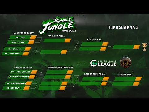🏆TOP 8 MK11: Rumble In The Jungle Sur V.2 - S #3  FT. Shikamaru, Ger, Dante, Eternal, Coma_Etilico