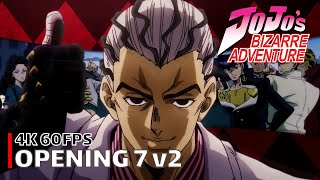 JoJo's Bizarre Adventure - Opening 7 v2 [4K 60FPS | Creditless | CC]