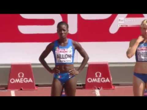 Campionati Europei di Zurigo - Batteria 4 - 100m donne - Audrey Alloh