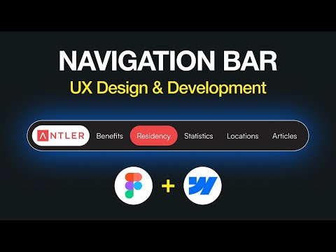 Building a 'Bottom' Navigation Bar with Figma & Webflow (New UX Design Trend)