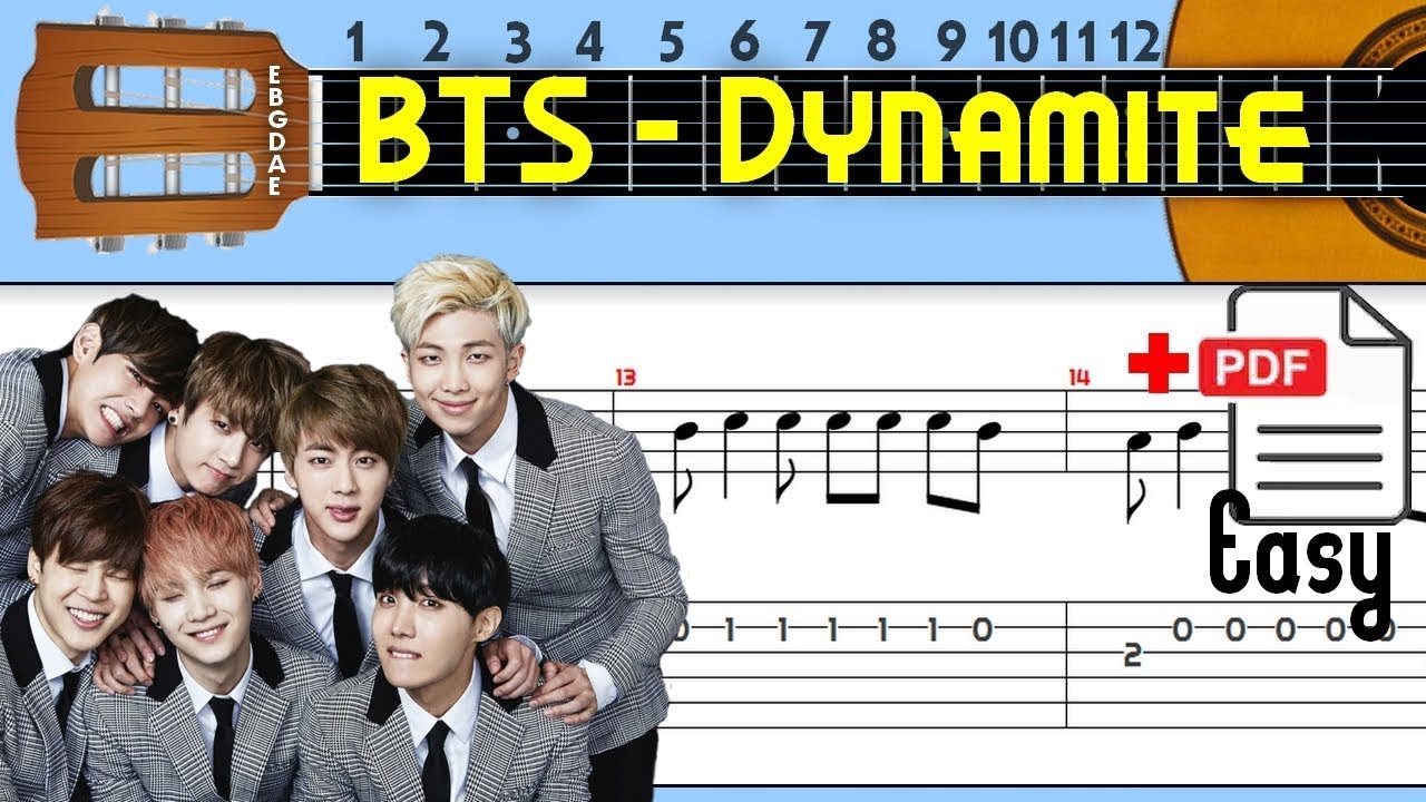 BTS - Dynamite Guitar Tab BTS - Dynamite Guitar Tab