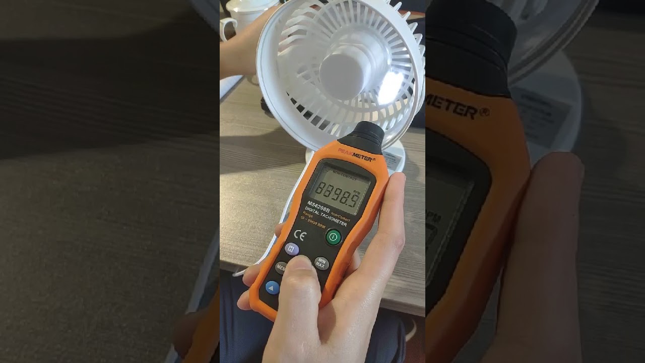 Peakmeter PM6208B non contact type Tachometer operation