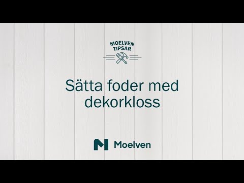 Sätt foder med dekorklossar runt dörrar och fönster.