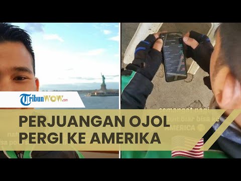 Viral Kisah Driver Ojol Raih Mimpi Pergi ke Amerika, Rutin Nabung Rp 50 Ribu per Hari