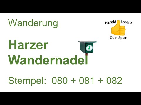 Harzer Wandernadel: Stempel 080, 081 und 082