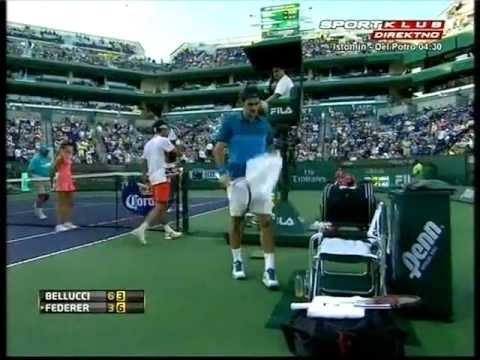 2012 Indian Wells Highlights - Roger Federer vs Thomaz Bellucci (HQ)
