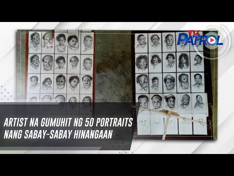 Artist na gumuhit ng 50 portraits nang sabay-sabay hinangaan TV Patrol