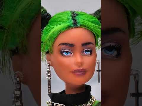 We turned an ordinary doll into billy eilish