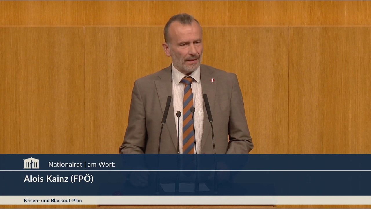 Alois Kainz - Nationaler Krisen- und Blackout-Plan - 23.4.2026