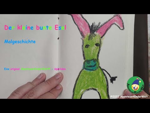 Das kleine bunte Eselchen - Malgeschichte