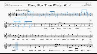 Blow, Blow Thou Winter Wind (Arne) | A♭Major | ABRSM Grade 4 | List A | 90 bpm | Sing-Along