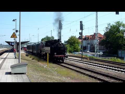 Dampfsonderzug 131.060 in Neustrelitz