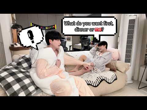 What Do You Want First, Dinner or Me?  | Speaking English Challenge [Gay Couple Lucas&Kibo BL]
