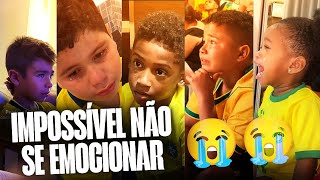 REAÇÕES EMOCIONANTES DAS CRIANÇAS COM A ELIMINAÇÃO DO BRASIL 