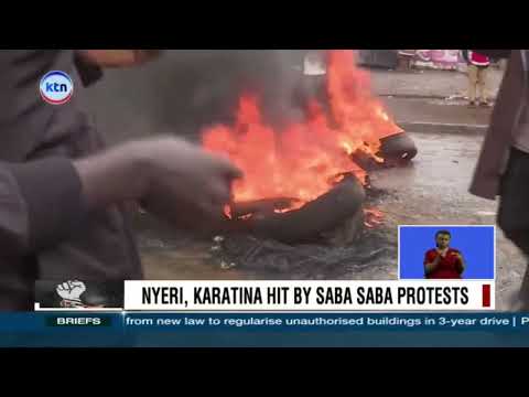 Scenes of violence and looting targeting local businesses and journalists in Mt.Kenya region