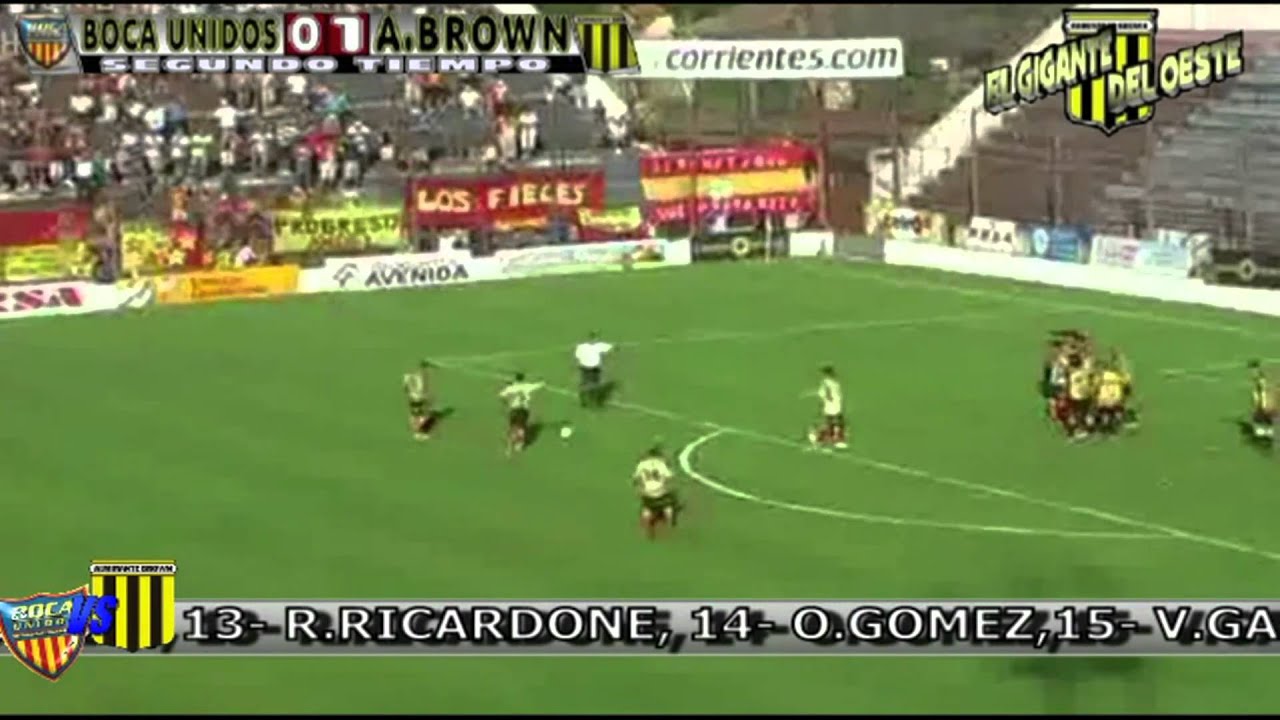 BOCA UNIDOS 1 VS 1 ALMIRANTE BROWN
