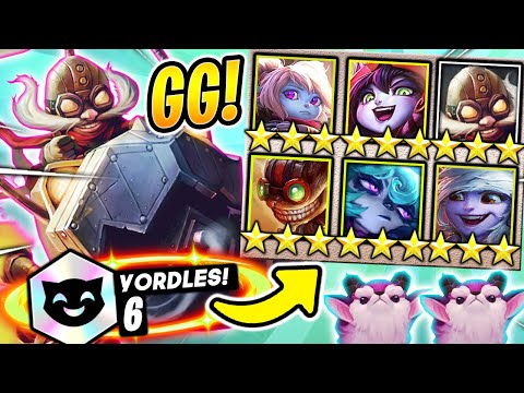 The BEST 3 STAR ⭐⭐⭐ YORDLE STRATEGY! (12.5 Patch) - TFT SET 6.5 Guide Teamfight Tactics Ranked Comps