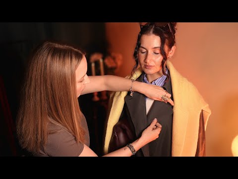 ASMR New York Coffee Run Styling ✨️ perfectionist clothing adjustments + personal colour analysis