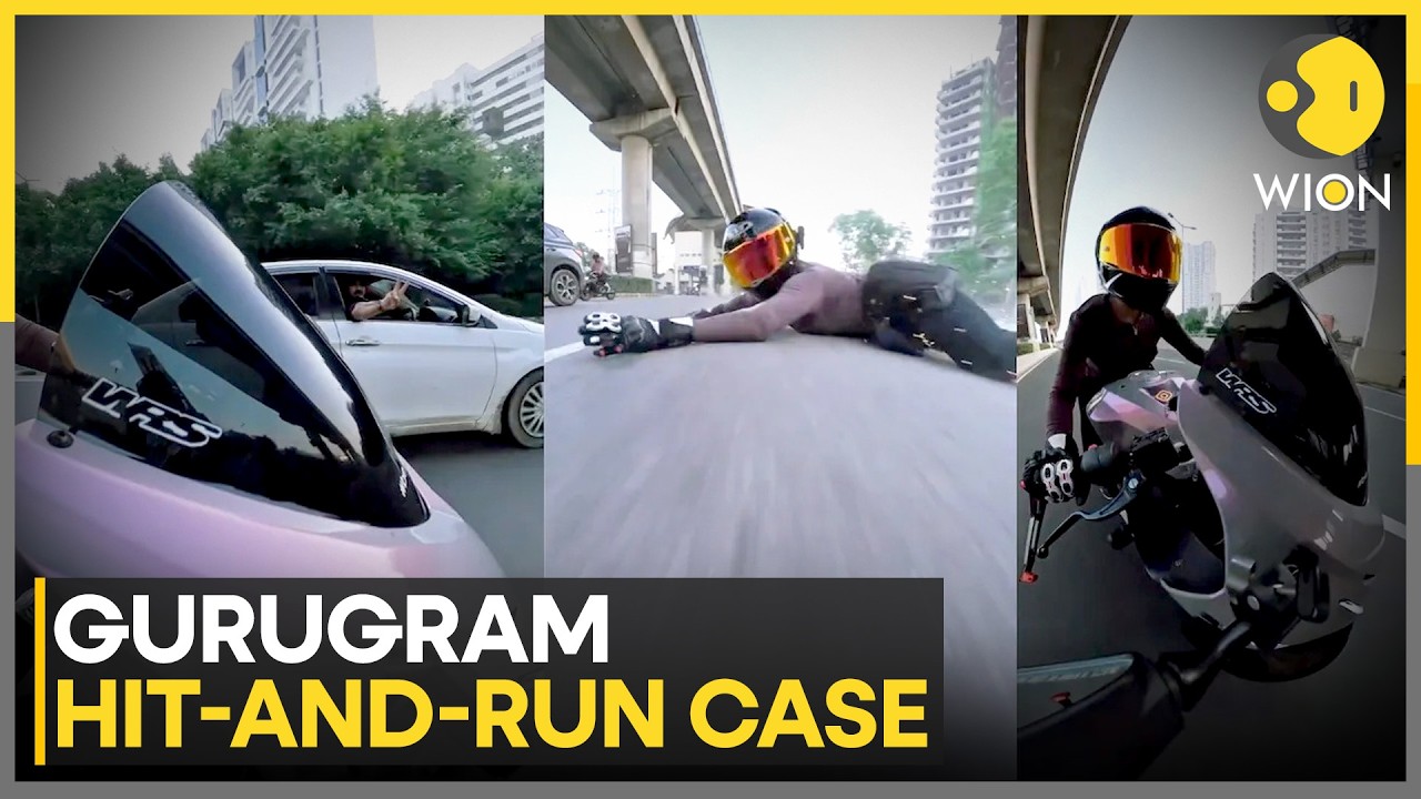 Gurugram Hit-and-Run: Woman Biker Sia Alleges Car Followed And Hit Her Bike | WION News