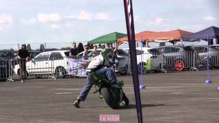 preview picture of video 'Motorrad Stuntshow bei Motoren & Power Lahr 2014 mit Dennis Jansen'