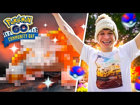PEGUEI UM LENDÁRIO SHINY NO DIA DA COMUNIDADE NO POKEMON GO ‹ ARUAN ›