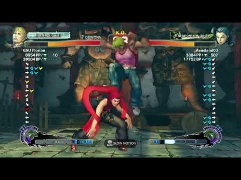 SSF4 AE 2012 GSU Florian(Cody) Vs Aensland03(Rose)