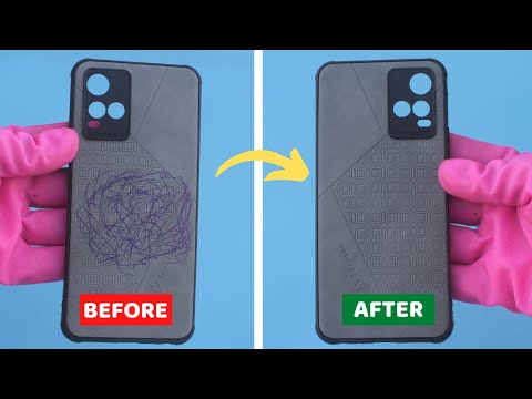 Authentic Way to Remove Ballpoint or Pen Ink Stain from Phone Cover at Home