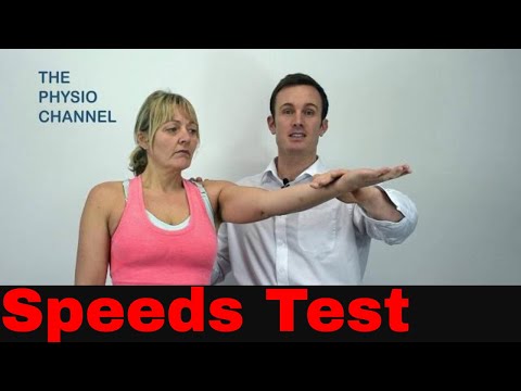 How to do the Speed's Test for the shoulder.