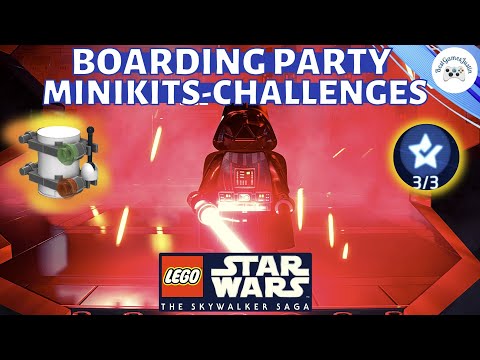 Boarding Party 100% Quick Walkthrough LEGO Star Wars Skywalker Saga. All MINIKITS, CHALLENGES,BRICKS