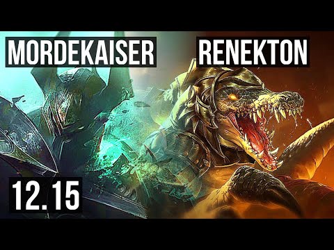 MORDEKAISER vs RENEKTON (TOP) | Legendary, 14/2/9, 65% winrate | EUW Master | 12.15