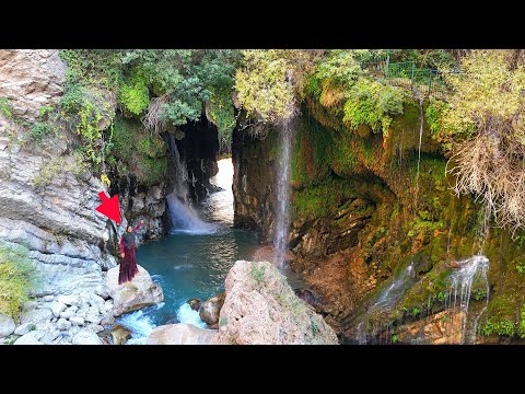 🏞️Unbelievable but True! The Deadly “Ab-e Malakh” Waterfall 😲 | Journey with Soghra the Nomad Woman 