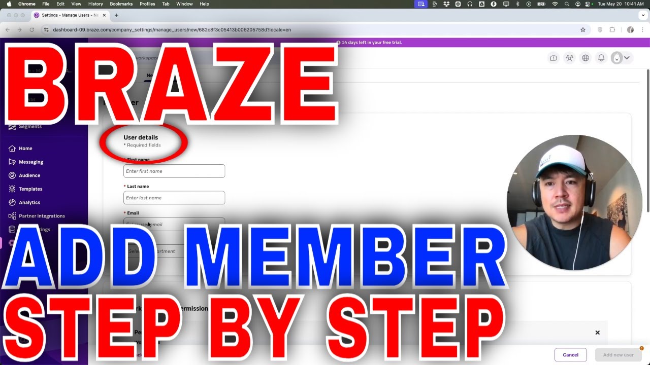 ✅  How To Add Admin Team Member To Braze🔴