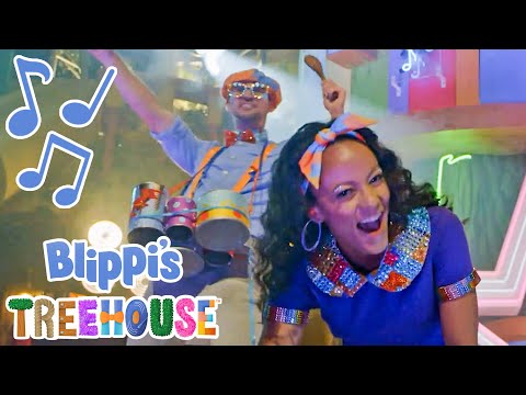 Rock Band (Shake it Together) | BLIPPI'S TREEHOUSE | Amazon Kids+ Original | Songs For Kids