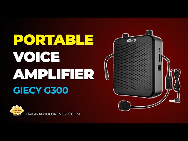 Vídeo relacionado con Giecy Amplificador de Voz portátil con micrófono 30W batería Recargable 2800mah, Sistema de megafonía, Amplificador Voz Ligero para Profesores, guías turísticos, Entrenadores Deportivos, presentadore