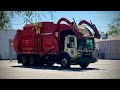 American Reclamation S Former ACE Disposal 2012 Mack MRU McNeilus CNG Front Loader Garbage Truck