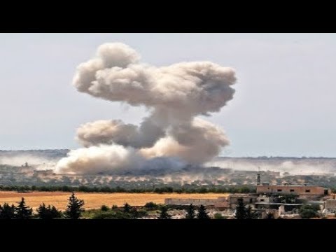 Idlib Syria Air Strike attack Turkey Military Convoy Syria declares Turkey aggression August 2019 Video