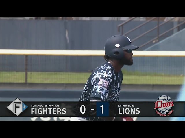 【ファーム】痛烈な一撃!! ライオンズ・コルデロが先制のタイムリーヒット!!  2024年8月11日 北海道日本ハムファイターズ 対 埼玉西武ライオンズ
