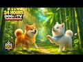 Anti Boredom Dog TV 24 Hours Summer Cartoon For Dogs Mental Stimulation Colors Dogs See